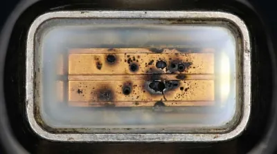 Dirty laser glass warning