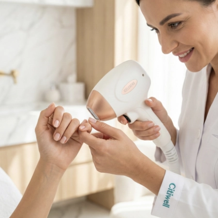 Laser hair removal zones chart