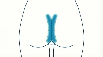 Diagram for Intergluteal area